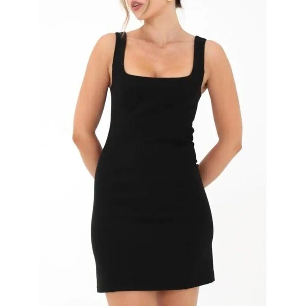 NEW Rumored Sleeveless Twiggy Mini Dress in Black Women's Size 0 $98